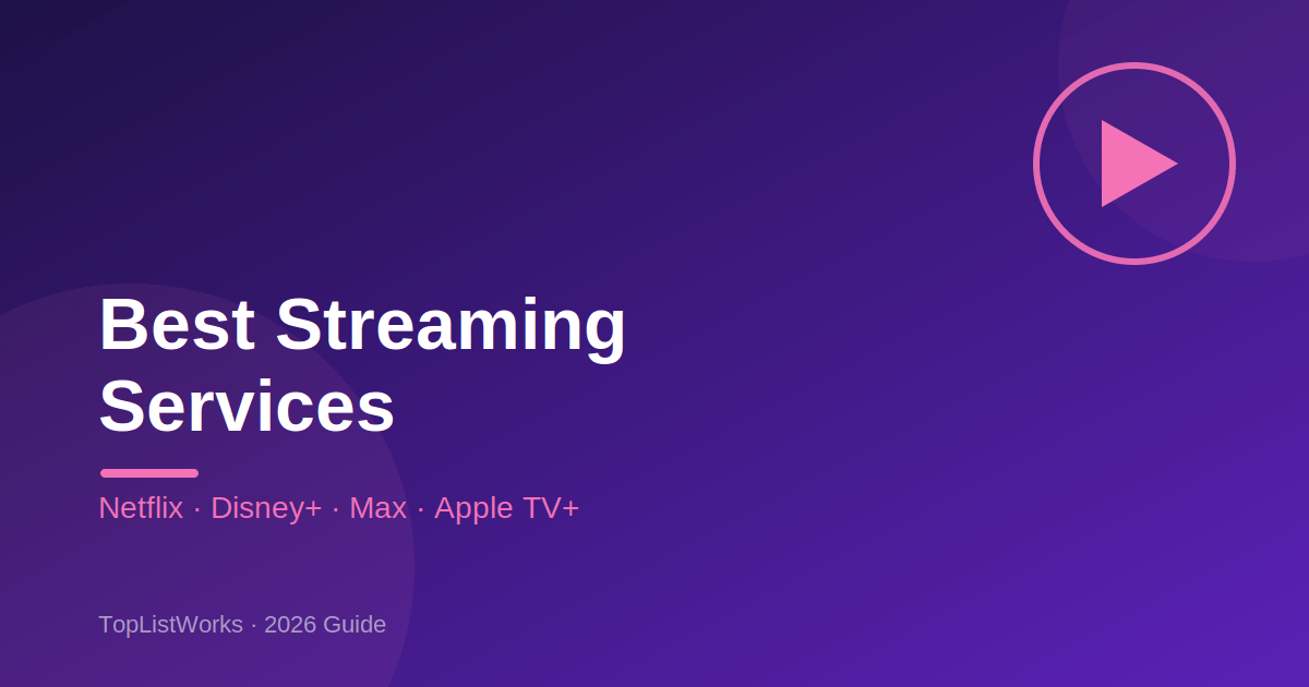 Best Streaming Services in 2026: Netflix vs Disney+ vs Max vs Apple TV+